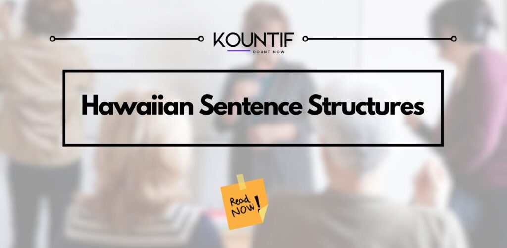 Hawaiian Sentence Structures